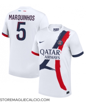 Paris Saint-Germain Marquinhos #5 Maglia Gara Trasferta Repliche 2024-25